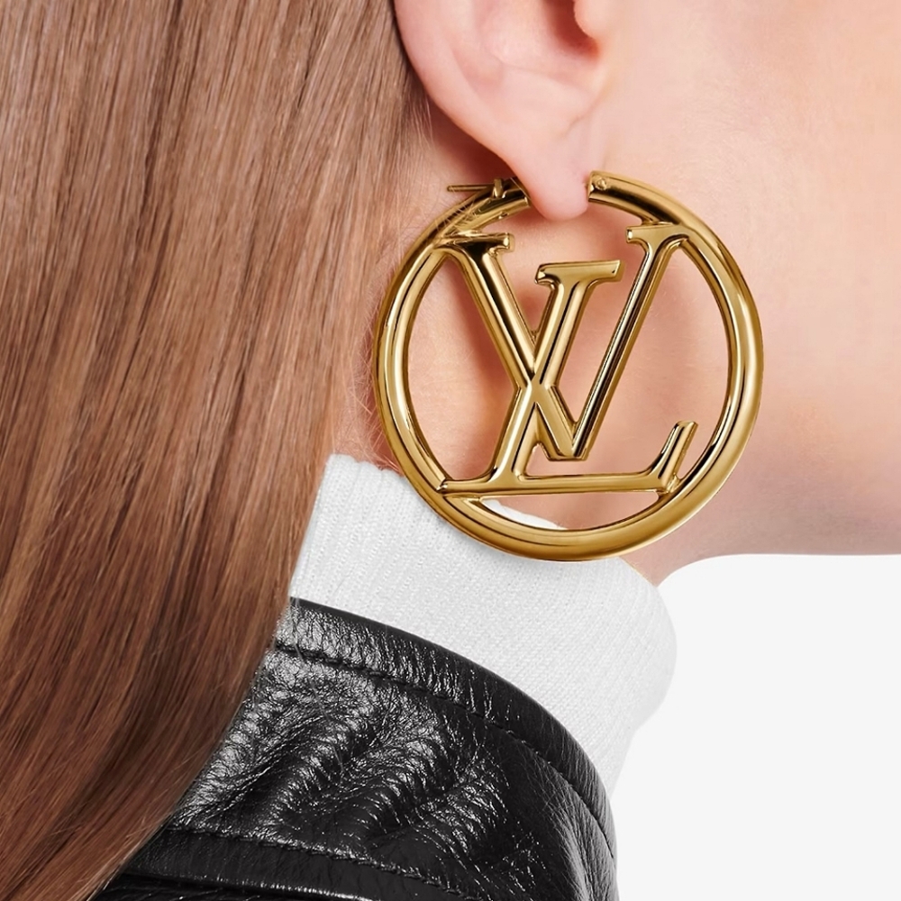 Louis Vuitton Gold LV Hoops